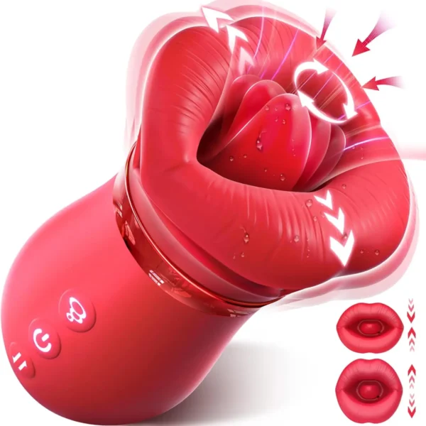 Rose Mouth Licker Vibrator